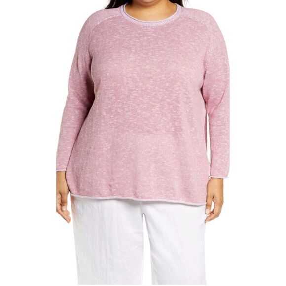 Eileen Fisher Organic Linen Slub Sweater - Picture 1 of 6